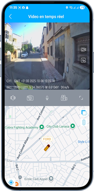 Géolocalisation temps réel